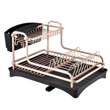 Load image into Gallery viewer, smartloc Aluminium Alloy Dish Rack Kitchen Organizer Storage Drainer Drying Plate