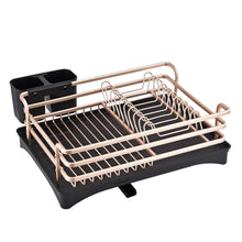 Load image into Gallery viewer, smartloc Aluminium Alloy Dish Rack Kitchen Organizer Storage Drainer Drying Plate